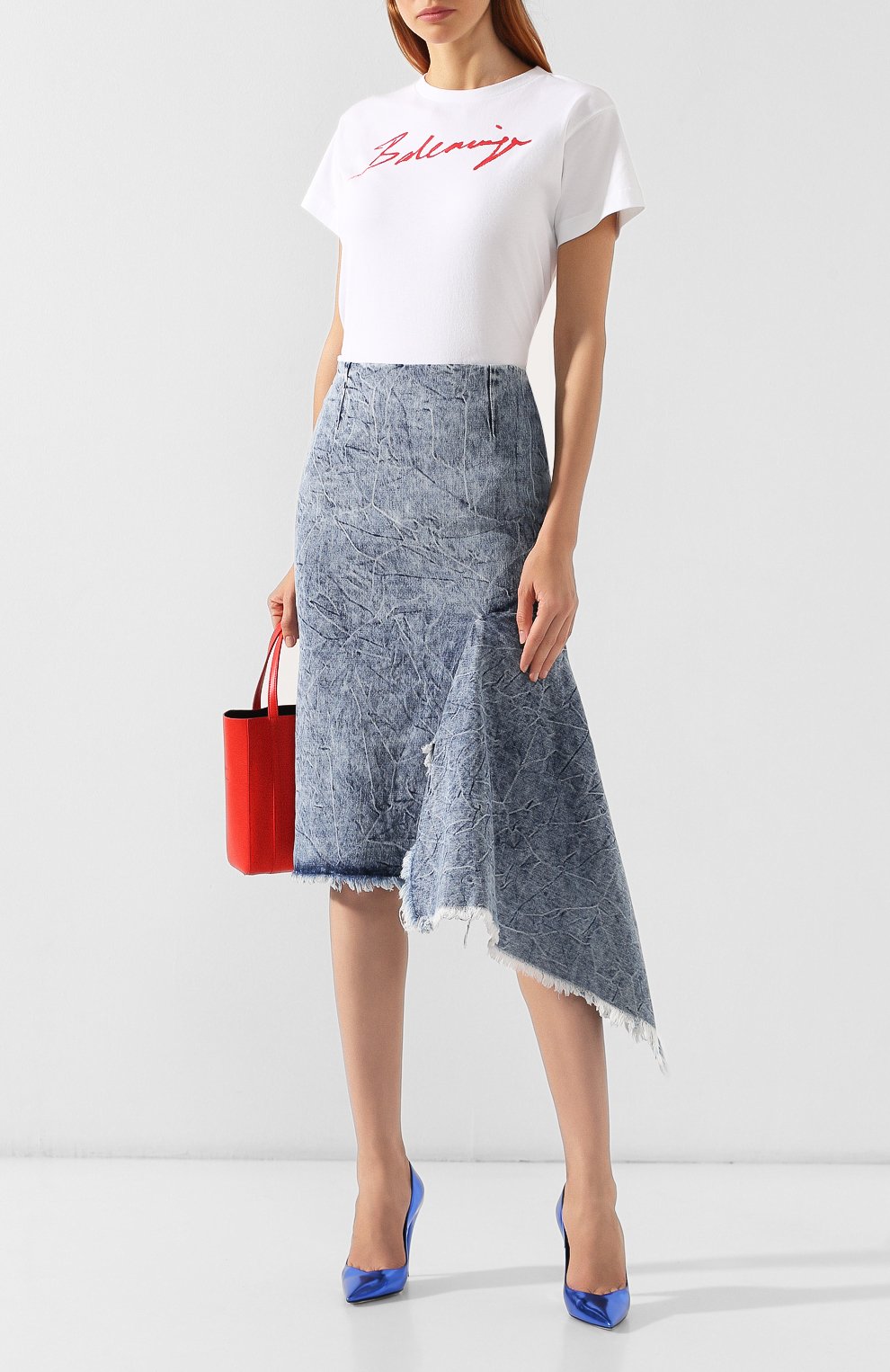 Хлопковая футболка BALENCIAGA, арт. 583217/TFV63, фото 2