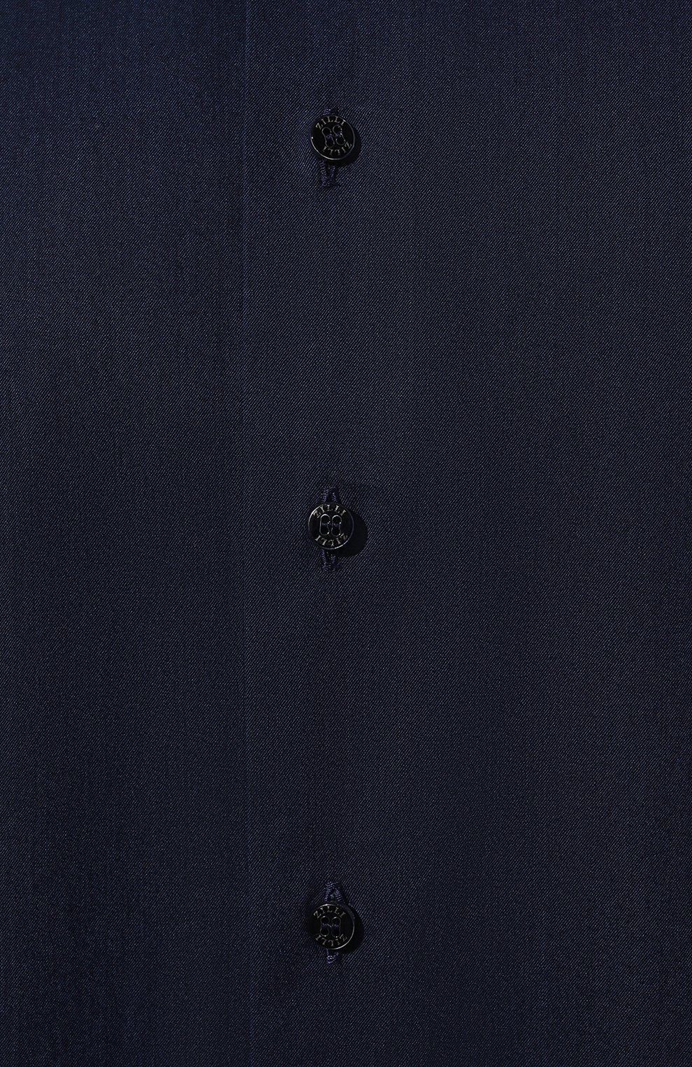 Сорочка из хлопка и кашемира ZILLI темно-синего цвета по цене 79150 руб., арт. CLAC04ZS01BGTZS006001, фото 5 Сорочка из хлопка и кашемира ZILLI, арт. CLAC04ZS01BGTZS006001, фото 5