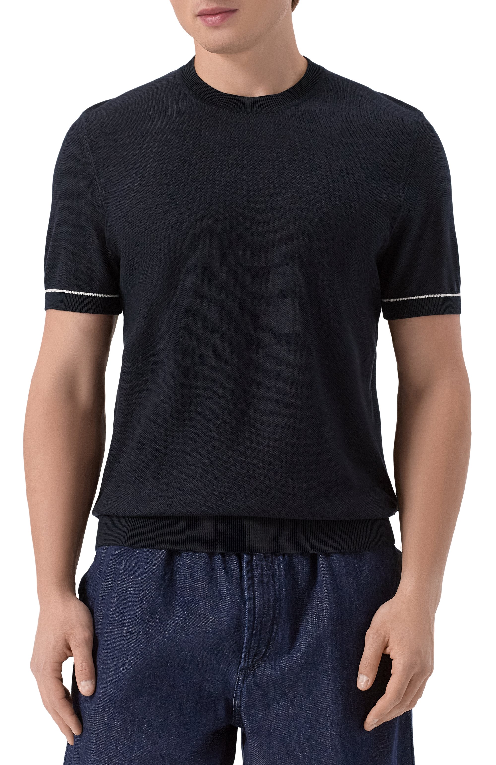 Джемпер из хлопка и лиоцелла BOSS, арт. 50537642, фото 3