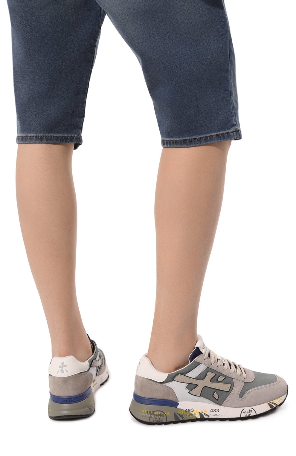 Комбинированные кроссовки PREMIATA синего цвета по цене 32100 руб., арт. MICK/VAR 6611, фото 3 Комбинированные кроссовки PREMIATA, арт. MICK/VAR 6611, фото 3