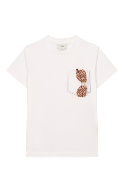Хлопковая футболка FENDI, арт. JMI500/7AJ/8A-12+