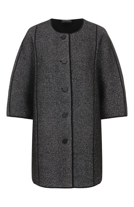 Двустороннее пальто из шерсти и хлопка Emporio Armani EW001235/AF18163 Серый EW001235/AF18163