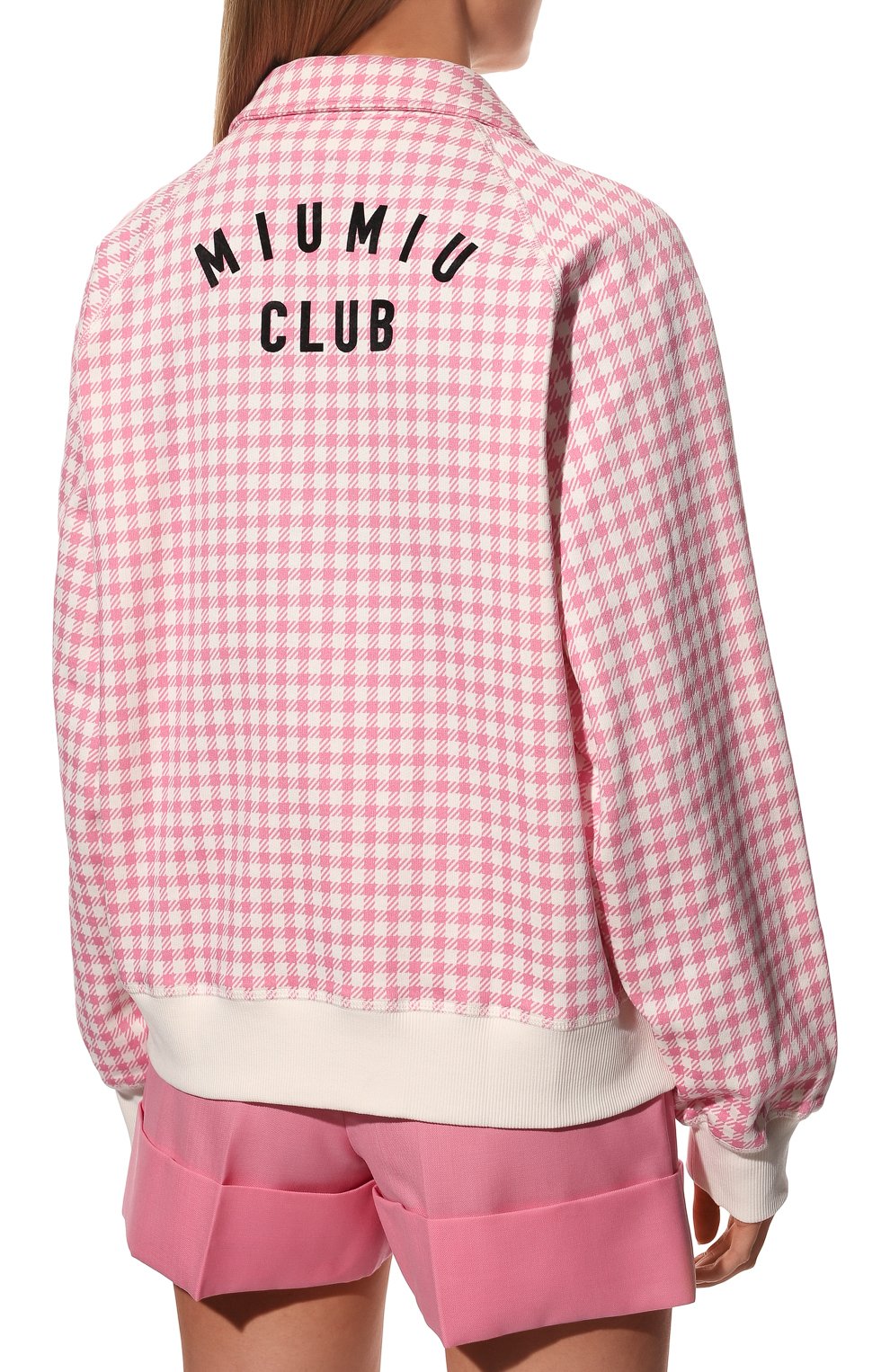 Хлопковый бомбер MIU MIU, арт. MJL818-10OP-F0UJ2, фото 4