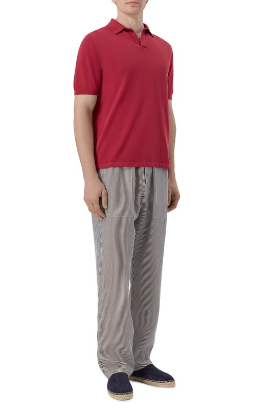 Льняные брюки MC2 Saint Barth CAA0001-07615L/CALAIS Коричневый  CAA0001-07615L/CALAIS Фото 2