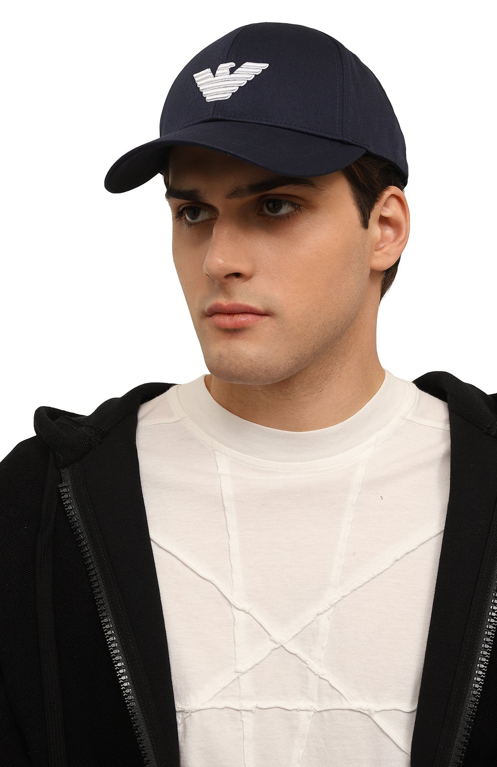 Хлопковая бейсболка EMPORIO ARMANI, арт. 230102/4R500, фото 2