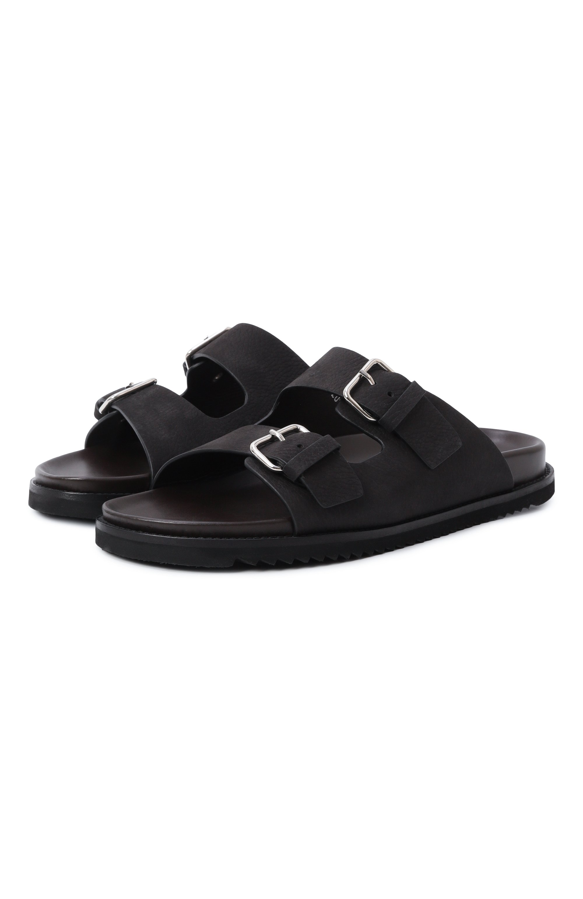 Шлепанцы из нубука CORNELIANI, арт. 25TM86-2520920, фото 1