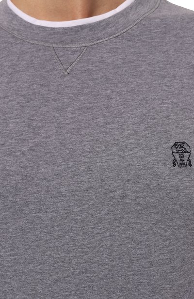 Хлопковая футболка BRUNELLO CUCINELLI, арт. M0B137451G, фото 5