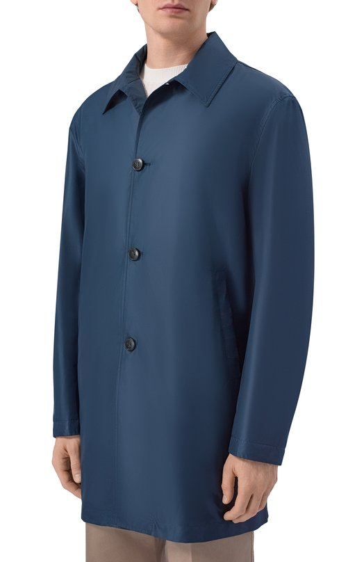 Плащ Canali 010519U/SG03464 Синий  010519U/SG03464 Фото 3