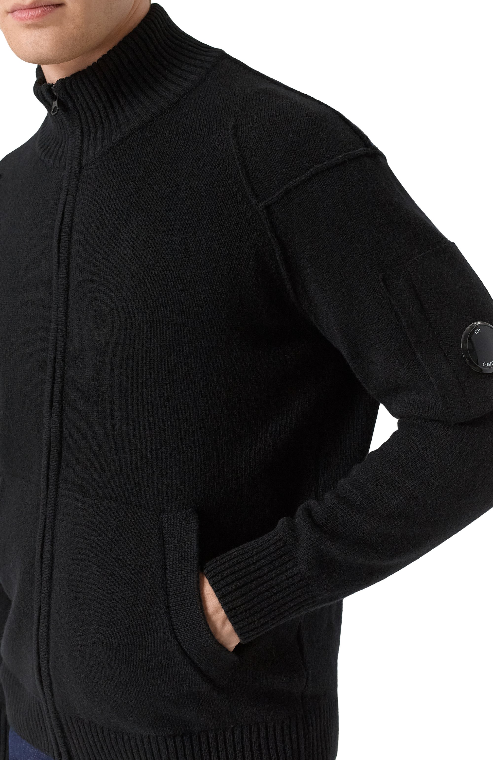 Шерстяной кардиган C.P. COMPANY, арт. RFCMKN708A110149A, фото 5