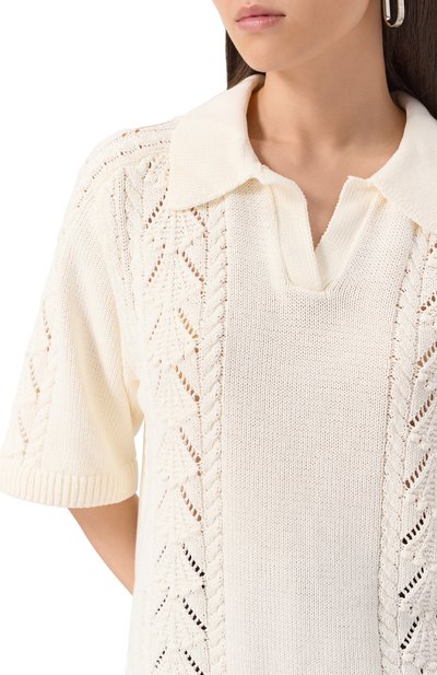 Хлопковое поло LOULOU DE SAISON, арт. KINA, фото 5