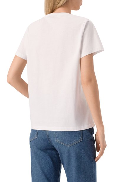 Хлопковая футболка GANNI, арт. T4060, фото 4