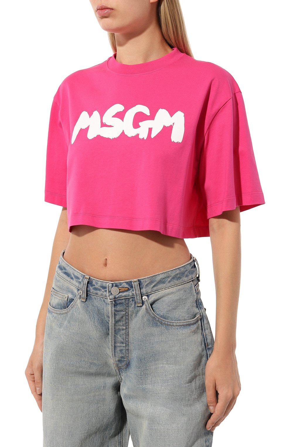 Хлопковая футболка MSGM, арт. 3641MDM100/247002, фото 3