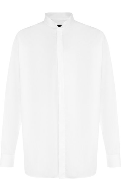 Хлопковая рубашка с воротником-стойкой GIORGIO ARMANI, арт. WSC0YT/WS28C, фото 1