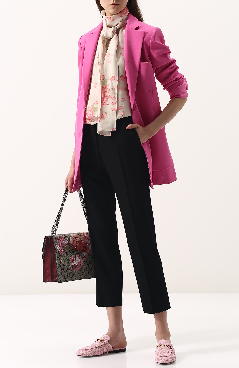 Кожаные сабо princetown с глиттером GUCCI, арт. 475094/9BY20, фото 2