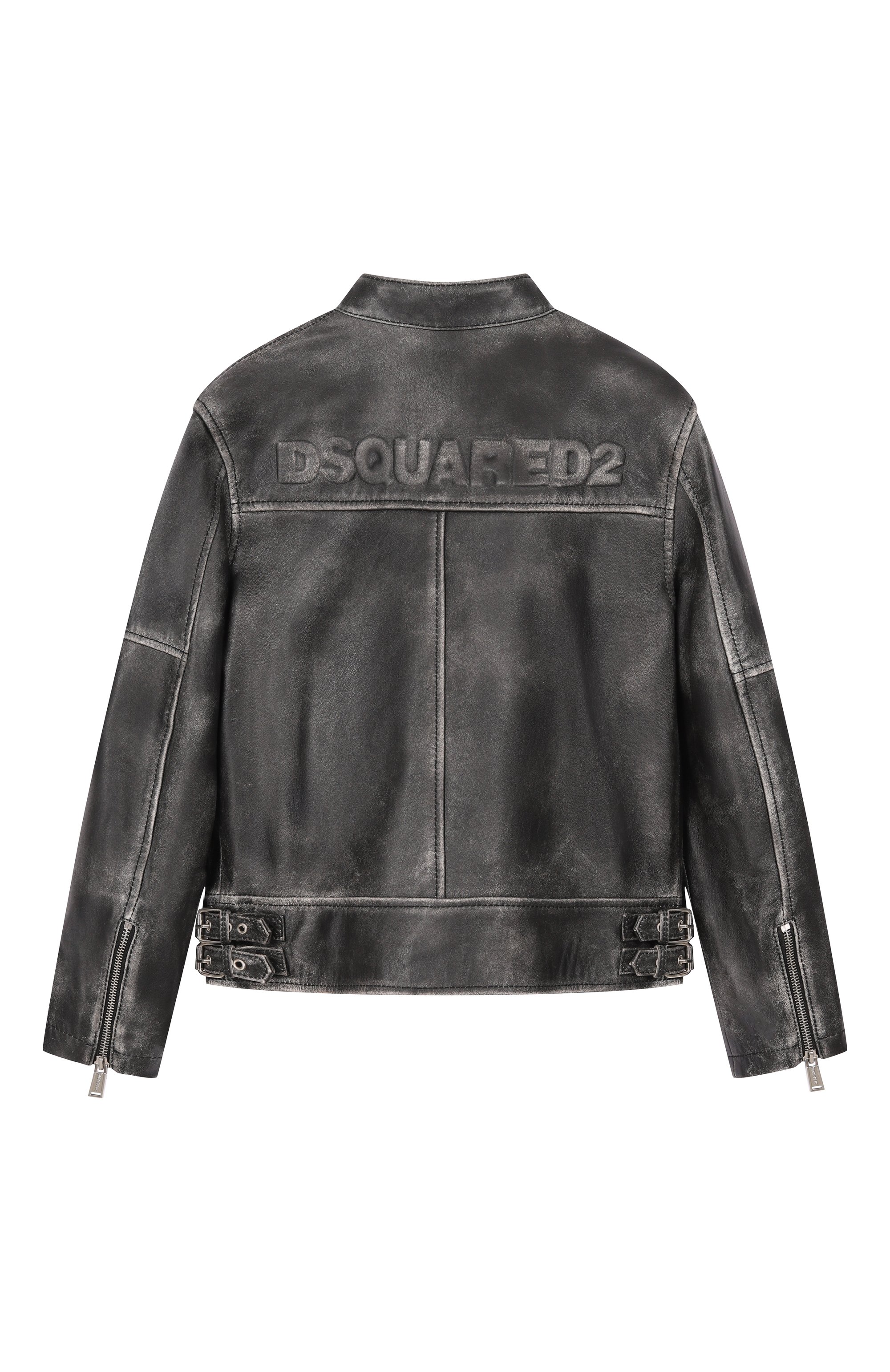 Кожаная куртка DSQUARED2, арт. DQ3047/D0AFA, фото 2