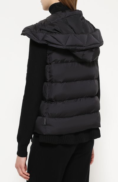 Пуховый жилет с капюшоном и косой молнией MONCLER, арт. B2-093-48962-80-53227, фото 4