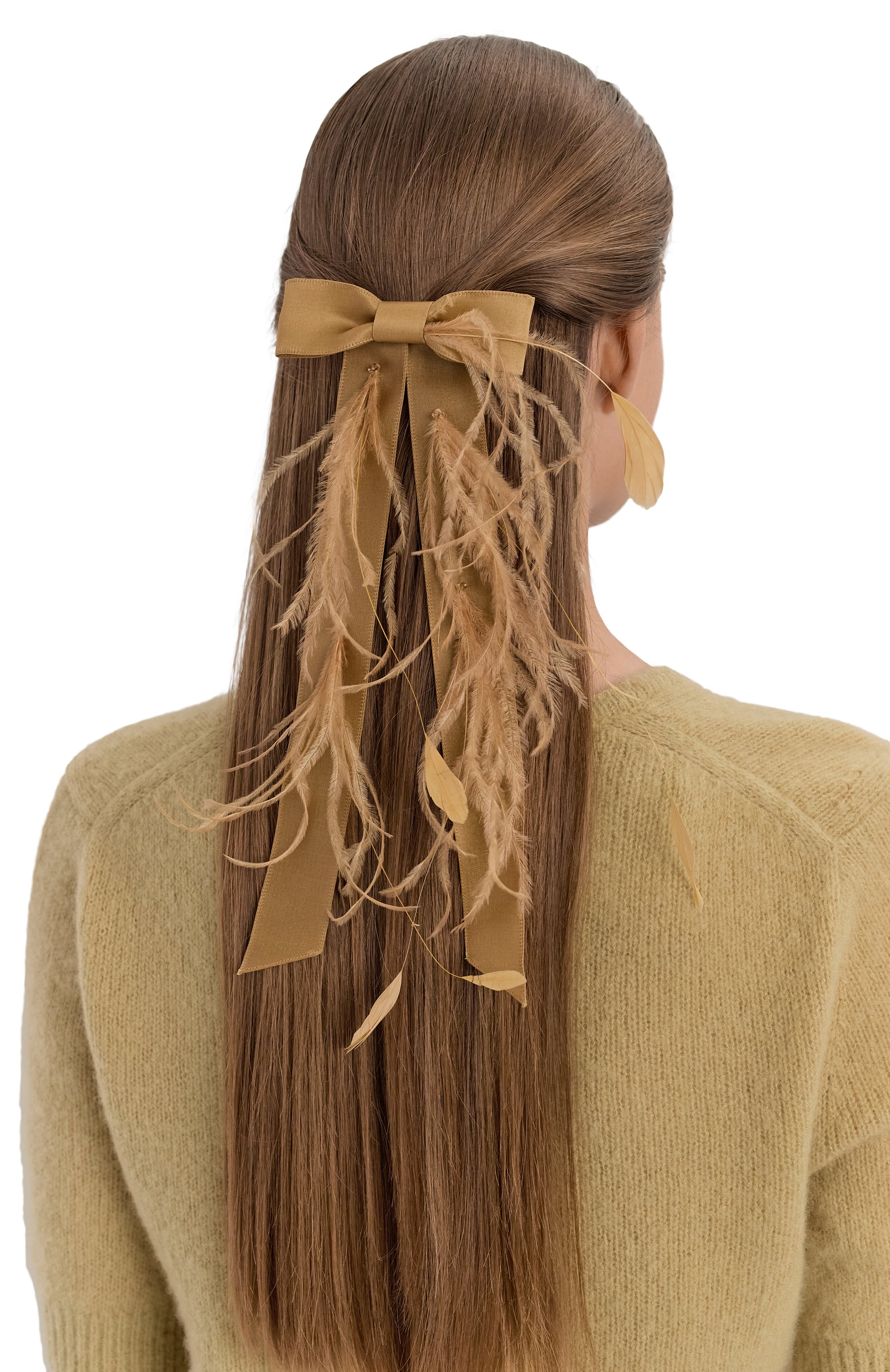 Бант PANFIL бежевого цвета по цене 18000 руб., арт. 11-S-MRY3-PLUM, фото 2 Бант PANFIL, арт. 11-S-MRY3-PLUM, фото 2