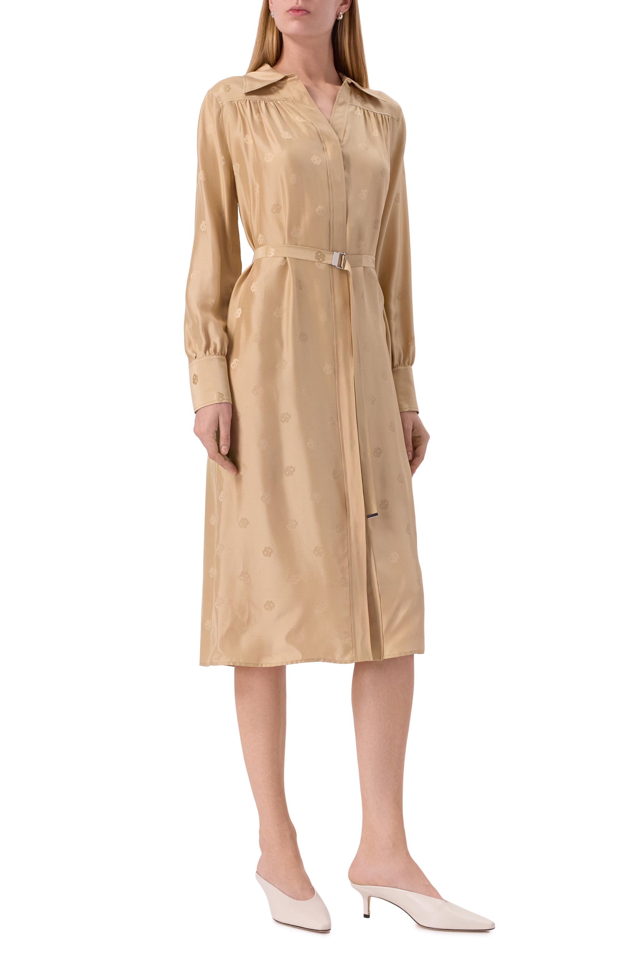 Платье из вискозы и шелка BOSS, арт. 50532758, фото 2