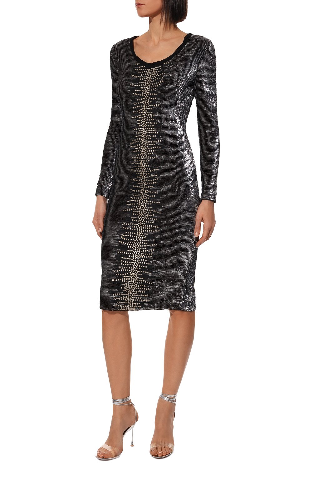 Платье TOM FORD серого цвета по цене 1515000 руб., арт. AC5430/T55994, фото 3 Платье TOM FORD, арт. AC5430/T55994, фото 3