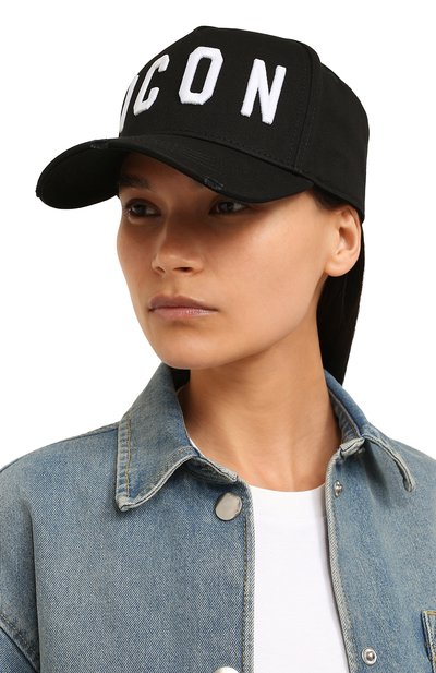 Хлопковая бейсболка DSQUARED2, арт. BCW4001 05C00001, фото 2