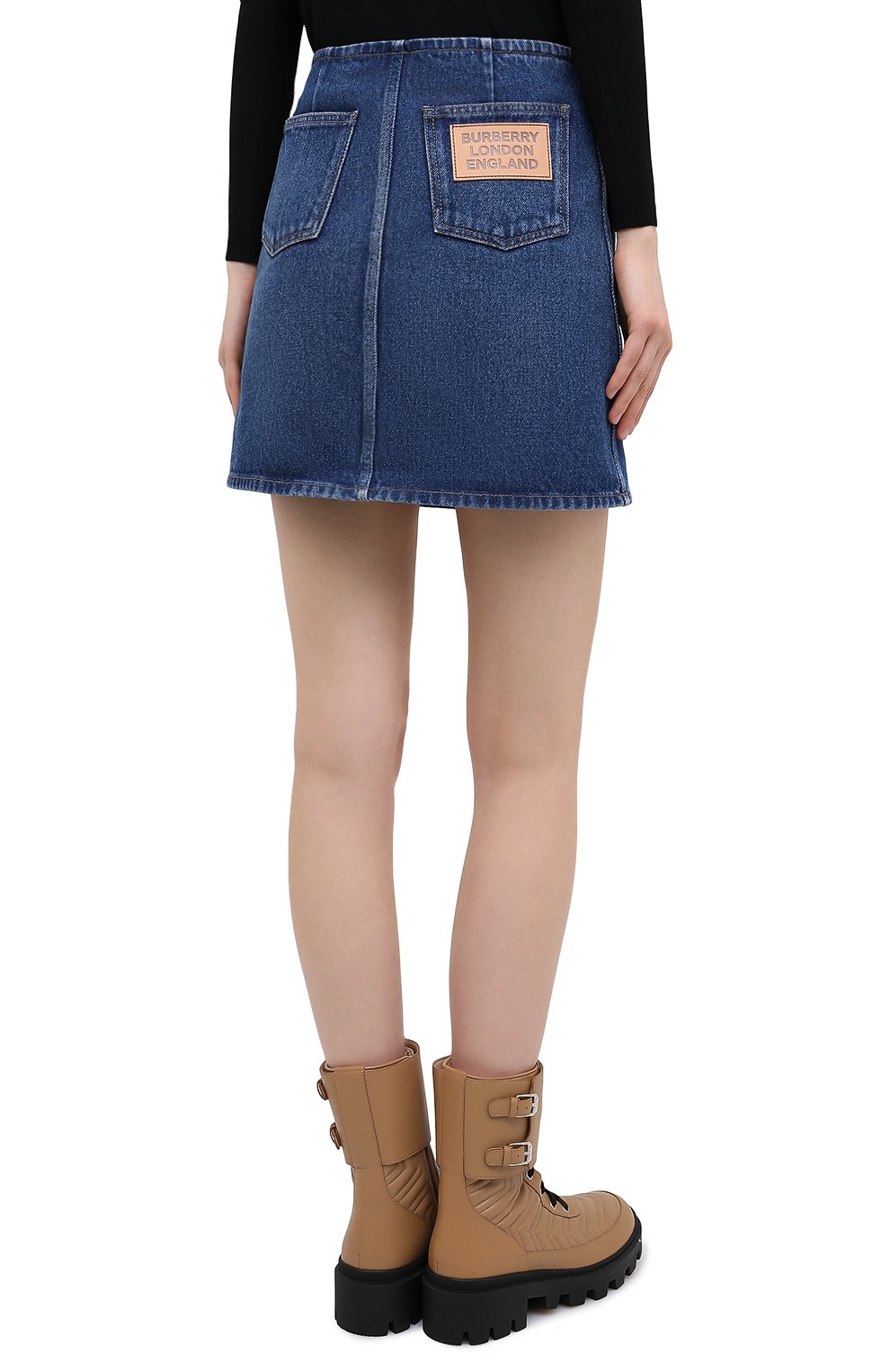 Джинсовая юбка BURBERRY, арт. 8033534, фото 4