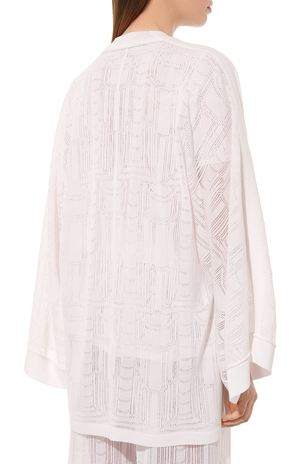 Кардиган из вискозы FREEAGE белого цвета по цене 54000 руб., арт. S23.CR041.7000.100, фото 4 Кардиган из вискозы FREEAGE, арт. S23.CR041.7000.100, фото 4