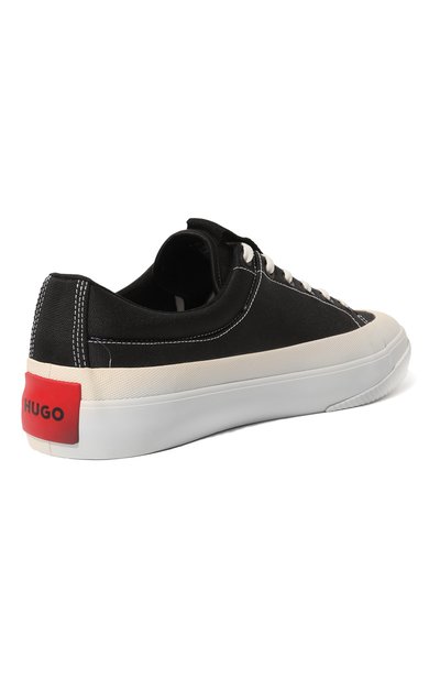 Текстильные кеды HUGO черного цвета по цене 11800 руб., арт. 50474925, фото 5 Текстильные кеды HUGO, арт. 50474925, фото 5