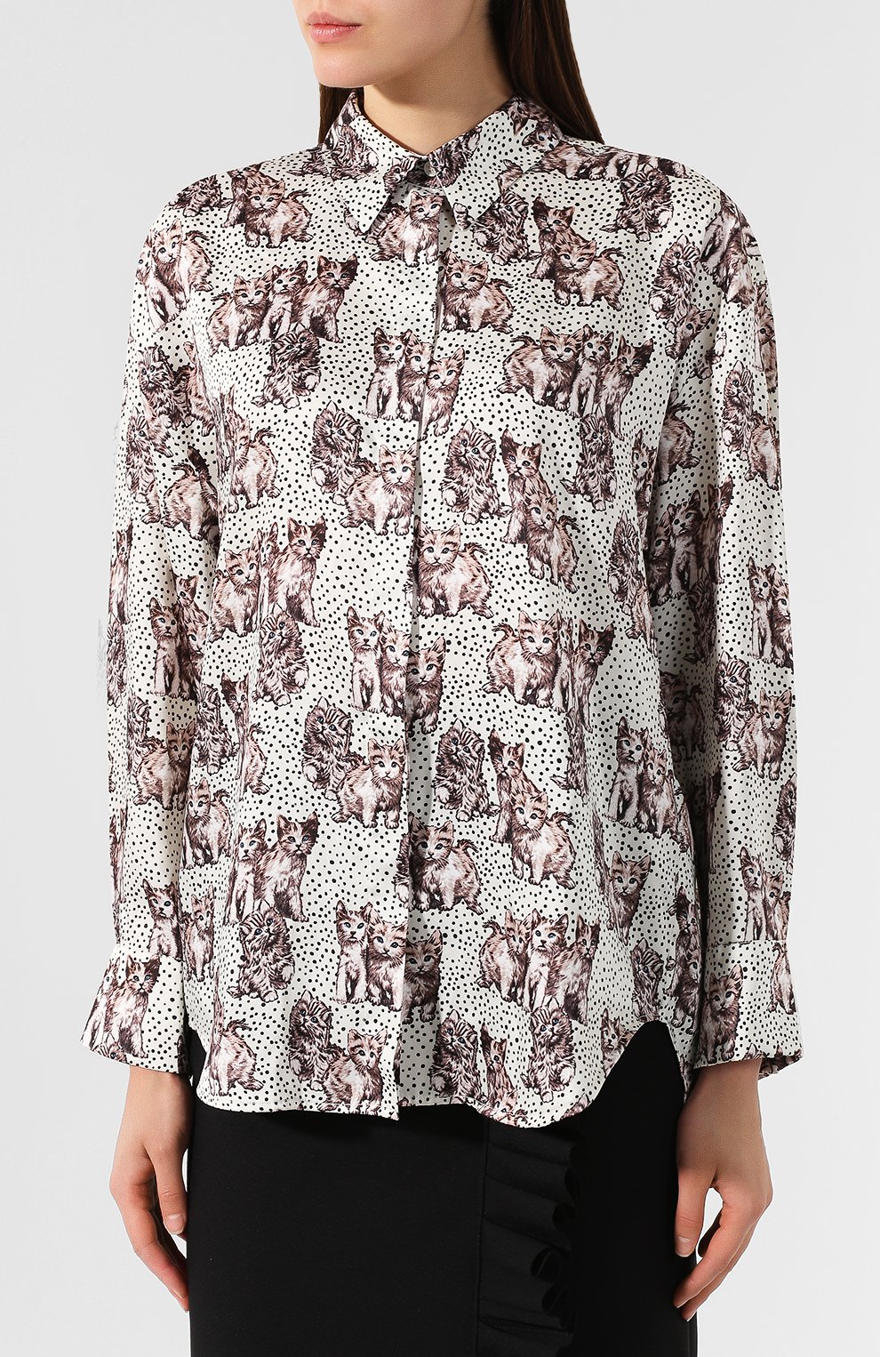 Рубашка с принтом MSGM, арт. 2741MDE10B 195651, фото 3