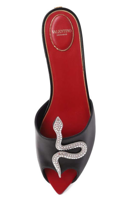 Кожаные сабо Coeur Vipre Valentino 8W0S0PJ3/HIZ Чёрный  8W0S0PJ3/HIZ Фото 6