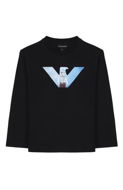 Хлопковый лонгслив EMPORIO ARMANI, арт. EB000830/AF14503