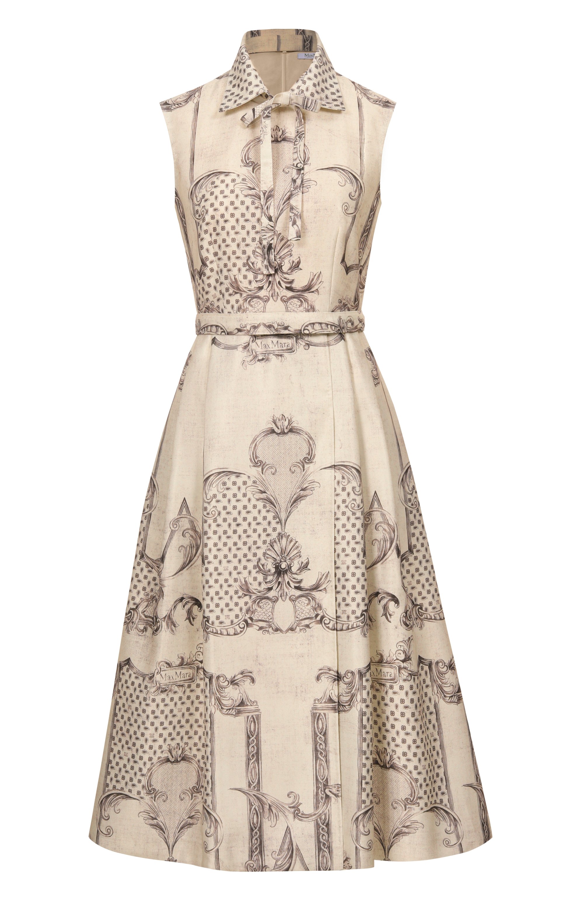 Платье MAX MARA светло-бежевого цвета по цене 130500 руб., арт. MXMTAMBUT0, фото 1 Платье MAX MARA, арт. MXMTAMBUT0, фото 1