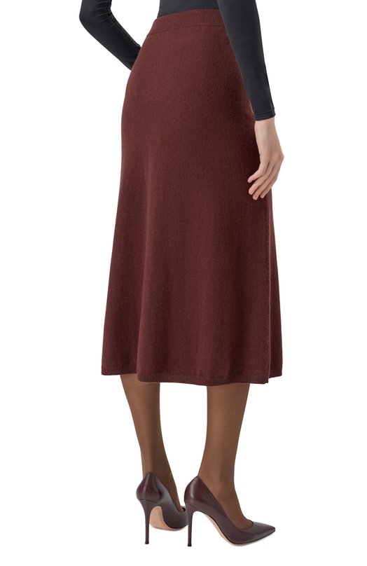 Кашемировая юбка OLOLOL OLKNSK004/306/BASE Коричневый  OLKNSK004/306/BASE Фото 4