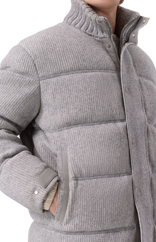 Кашемировый пуховик Zegna UCT52/CI23 Серый  UCT52/CI23 Фото 5