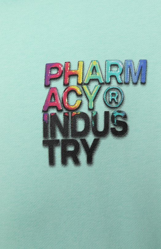 Хлопковое худи Pharmacy Industry PHABM00217 Зелёный  PHABM00217 Фото 6