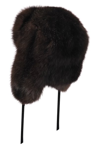 Меховая шапка-ушанка из соболя MVST, арт. МН16 SABLE WILD SILVER, фото 2