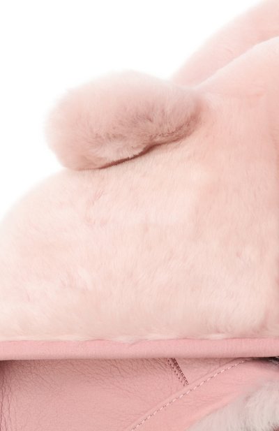 Шапка из овчины VLASTA MOUNTAIN светло-розового цвета по цене 21000 руб., арт. PANDA, фото 3 Шапка из овчины VLASTA MOUNTAIN, арт. PANDA, фото 3