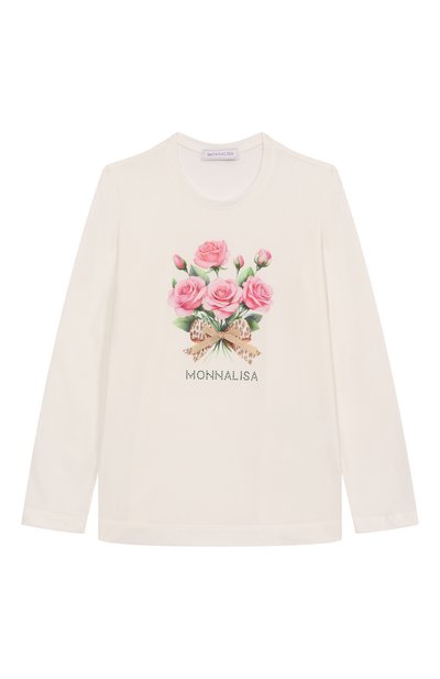 Хлопковый лонгслив MONNALISA, арт. 11F628