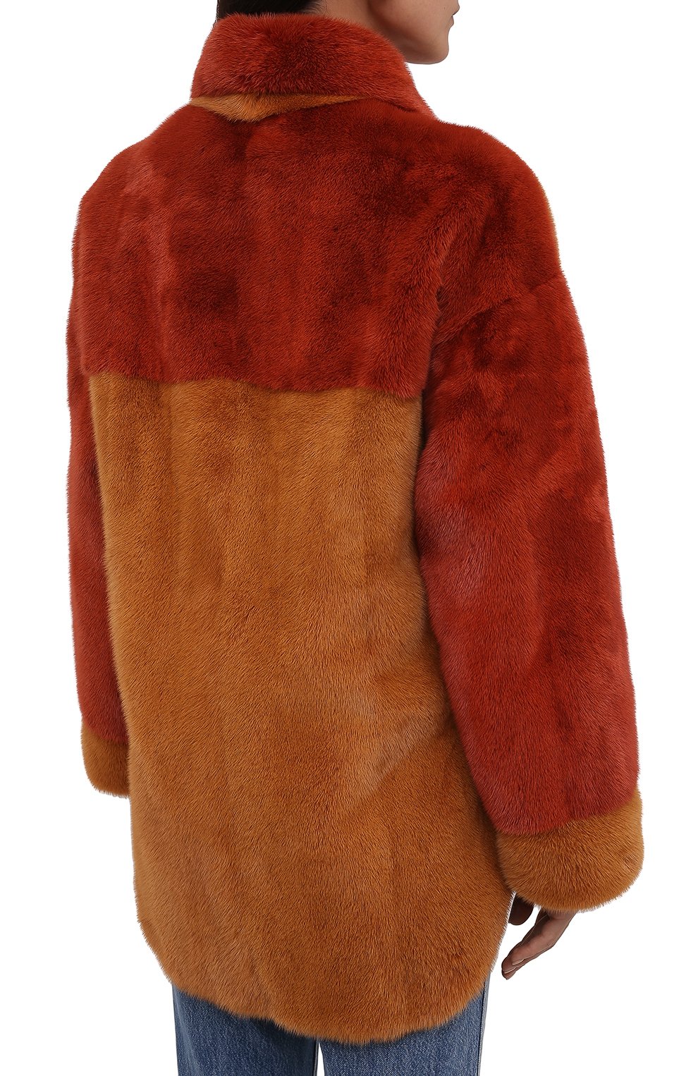 Шуба из меха норки KITON коричневого цвета по цене 1235000 руб., арт. D52589X04R71, фото 4 Шуба из меха норки KITON, арт. D52589X04R71, фото 4