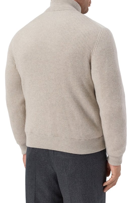 Комбинированный кардиган Brunello Cucinelli MPCLF1955 Серый  MPCLF1955 Фото 4