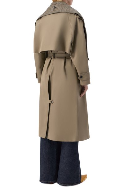 Тренч из хлопка и шелка BOTTEGA VENETA, арт. 852394/V6CM0, фото 4
