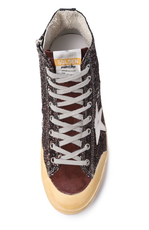 Комбинированные кеды Francy Penstar Golden Goose Deluxe Brand GWF00114.F004048 Коричневый  GWF00114.F004048 Фото 6