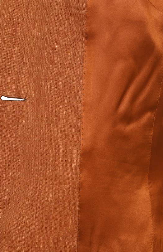 Жакет изо льна и шерсти Kiton D15510K0919E03 Оранжевый  D15510K0919E03 Фото 7