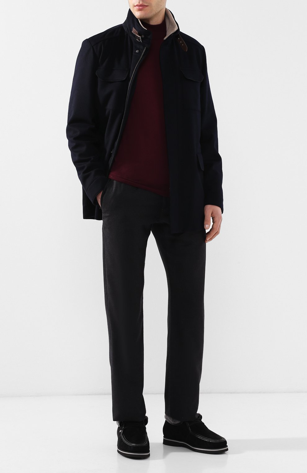 Замшевые ботинки на шнуровке с внутренней меховой отделкой ZILLI, арт. MDQ-BM018-D0015/005X, фото 2