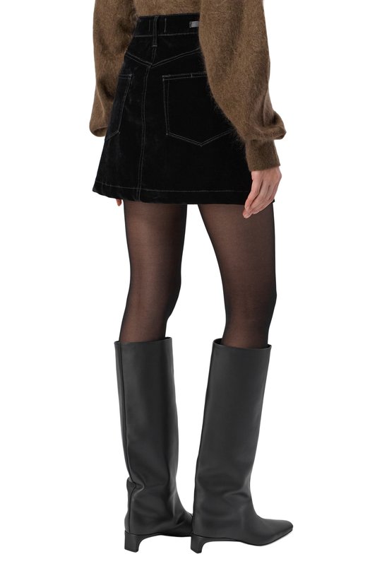 Бархатная юбка Jannelle Paige 1K26R38-C937 Чёрный  1K26R38-C937 Фото 4