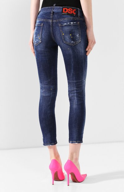 Джинсы DSQUARED2 синего цвета по цене 47000 руб., арт. S72LB0268/S30342, фото 4 Джинсы DSQUARED2, арт. S72LB0268/S30342, фото 4