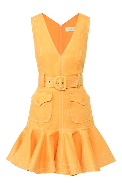  Женское льняное платье ZIMMERMANN, арт. 7604DSUP
