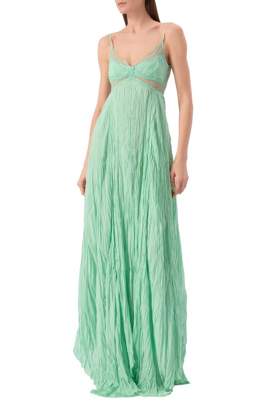 Платье из вискозы Blumarine 2A747A Зелёный  2A747A Фото 2