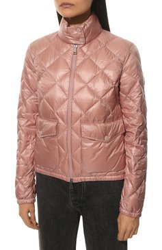 Женская пуховая куртка binic MONCLER светло-розового цвета, арт. H1-093-1A000-05-539AQ | Фото 3 (Материал подклада: Синтетический материал; Материал утеплителя: Пух и перо; Материал внешний: Синтетический материал; Длина (верхняя одежда): Короткие; Рукава: Длинные; Стили: Спорт-шик; Кросс-КТ: Куртка, Утепленные; Женское Кросс-КТ: Пуховик-куртка; Драгоценные камни: Проставлено; Материал сплава: Проставлено)