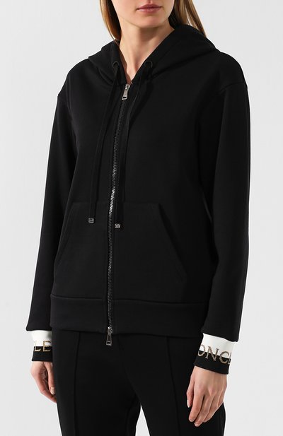 Хлопковый кардиган MONCLER черного цвета по цене 41800 руб., арт. E1-093-84594-00-V8000, фото 3 Хлопковый кардиган MONCLER, арт. E1-093-84594-00-V8000, фото 3