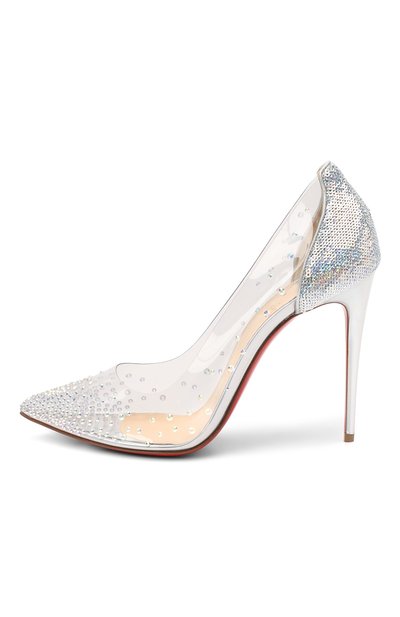 Туфли degrastrass 100 CHRISTIAN LOUBOUTIN, арт. degrastrass pvc 100 pvc/paill hotfix/spec, фото 3